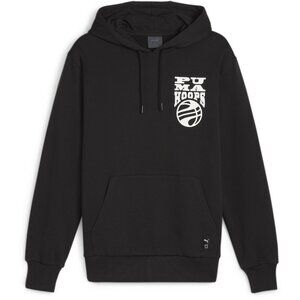 New! Puma Hoops Fleece Hoodie Sweatshirt Men's M Posterize 2.0 Basketball Sports